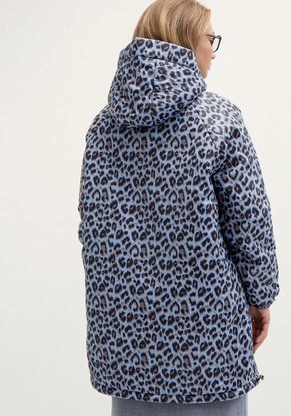 Куртка с анималистическим принтом и капюшоном шир.  580, рис. 14