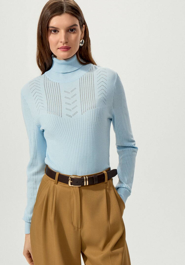 Водолазка из вискозы с узором шир.  750, рис. 22