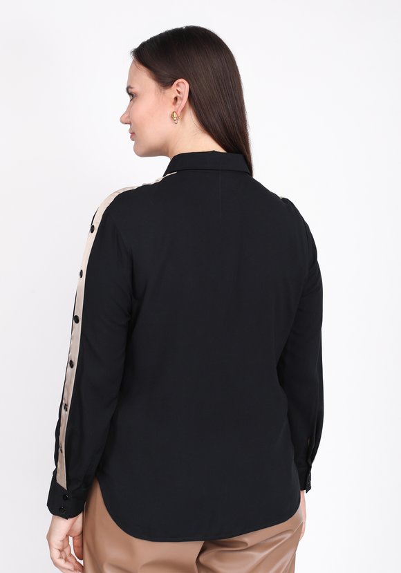 Блуза прямого силуэта с лампасами шир.  580, рис. 3