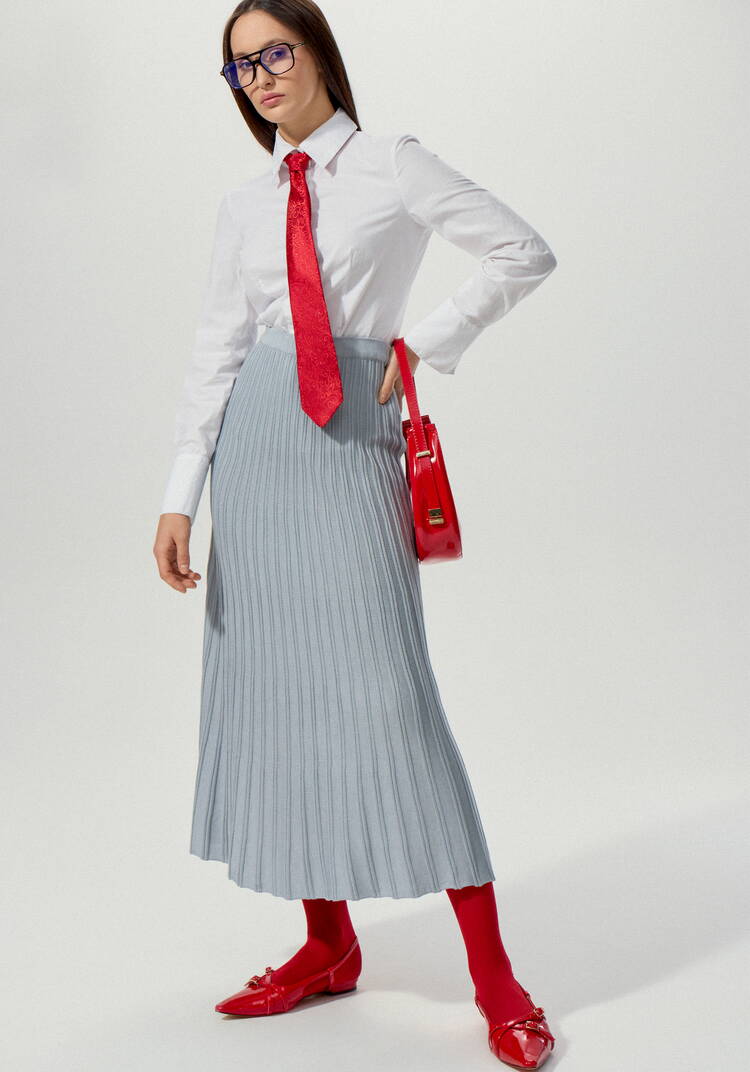 Юбка женская с плиссе шир.  750, рис. 8