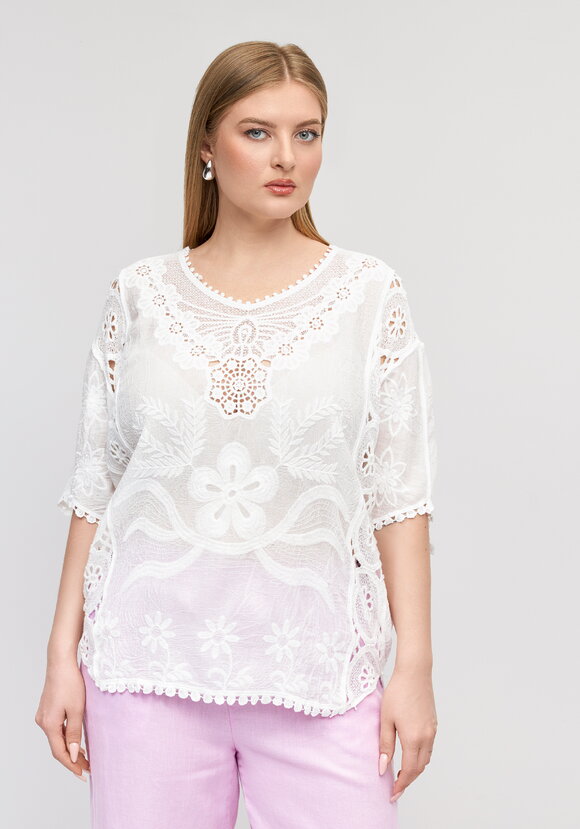 Блуза Ажурный флер шир.  580, рис. 4