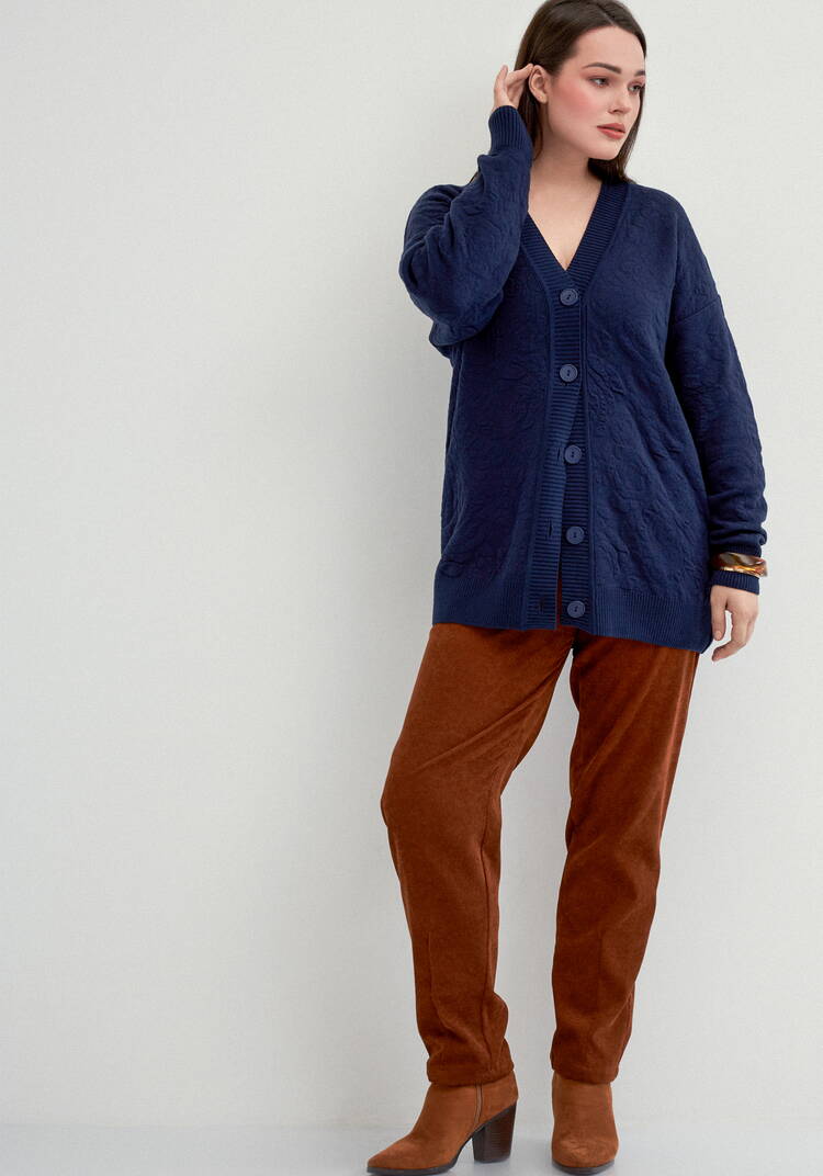 Брюки из микровельвета с комфортным поясом шир.  750, рис. 52