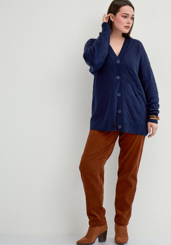 Брюки из микровельвета с комфортным поясом шир.  580, рис. 52