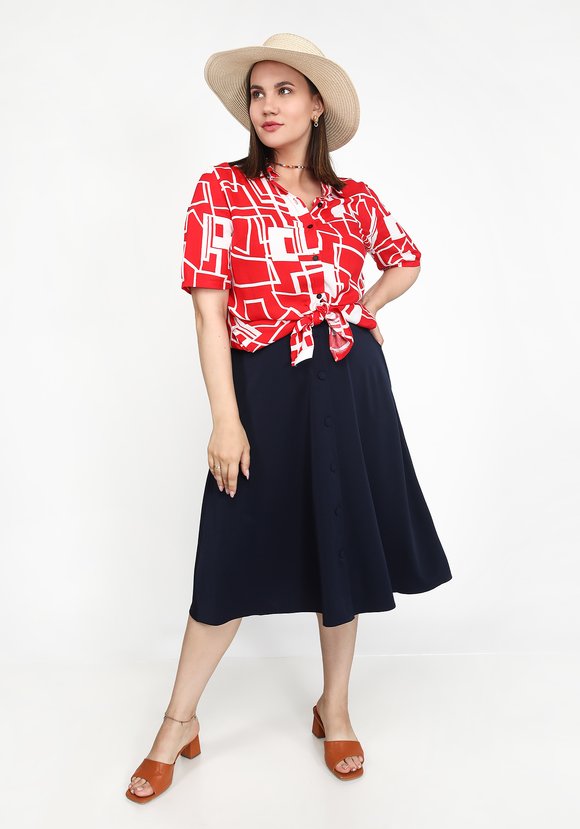 Блуза Городские приключения шир.  580, рис. 1