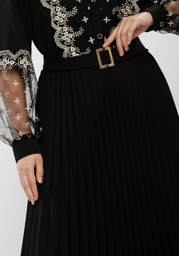 Платье с ажурным кружевом шир.  580, рис. 31