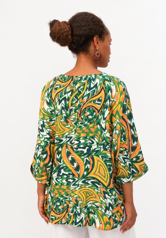 Блуза  с цельнокроеным рукавом шир.  580, рис. 28