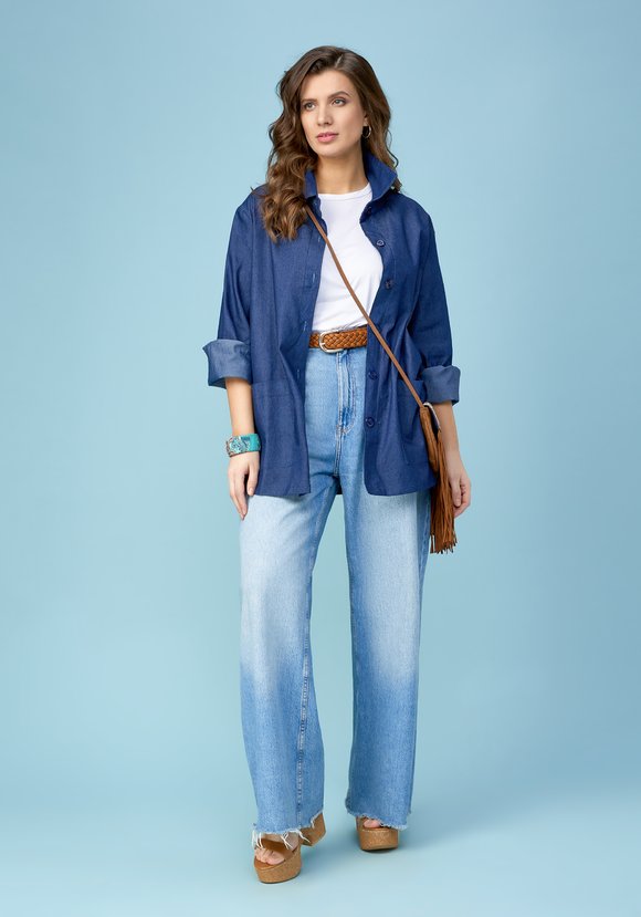 Жакет с поясом на пуговицах шир.  580, рис. 3