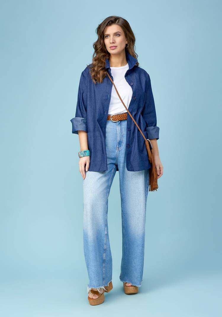 Жакет с поясом на пуговицах шир.  750, рис. 3