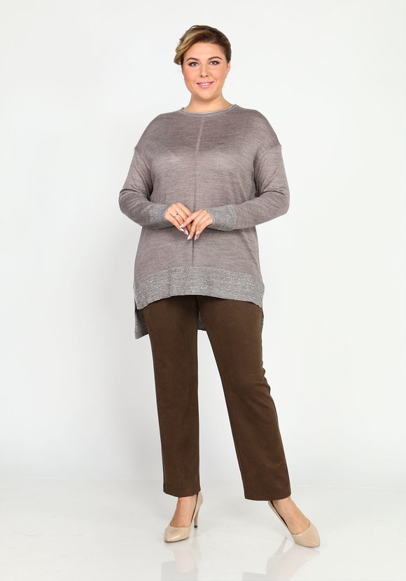 Туника однотонная с люрексом шир.  580, рис. 10