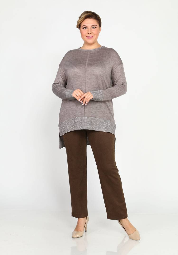 Туника однотонная с люрексом шир.  750, рис. 10