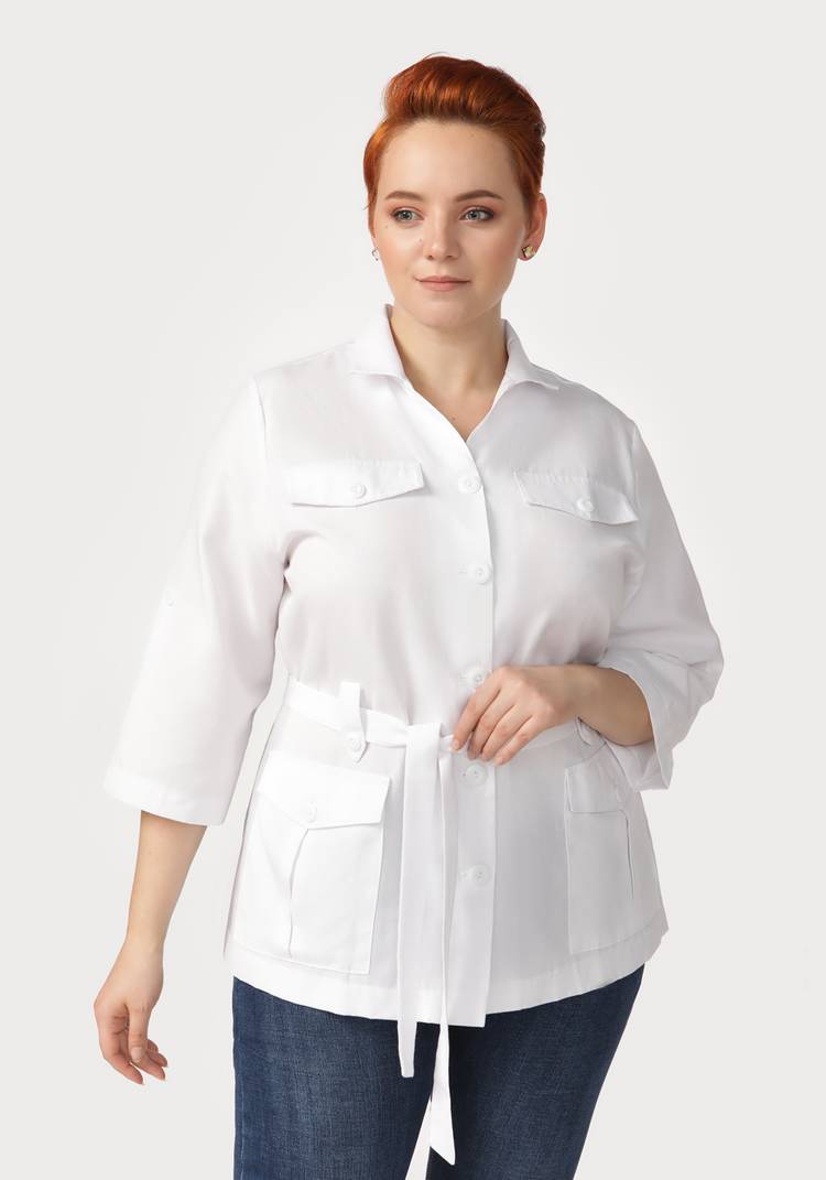 Жакет Сафари с накладными карманами шир.  750, рис. 9