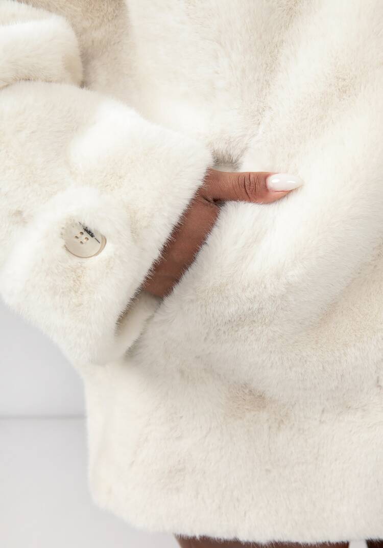 Полупальто из экомеха Моника шир.  750, рис. 21