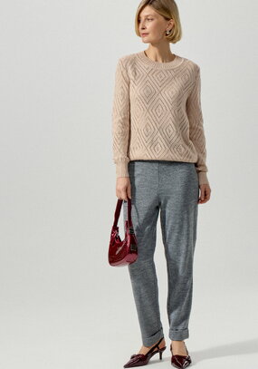 Брюки зауженные книзу