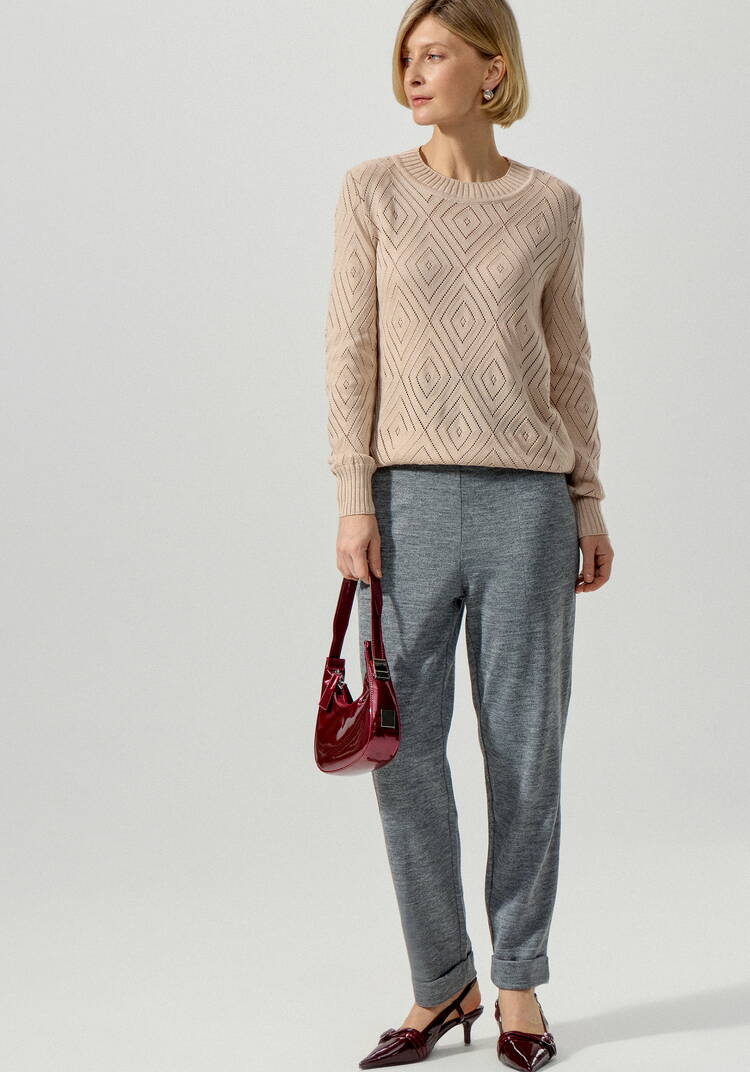 Брюки зауженные книзу шир.  750, рис. 5