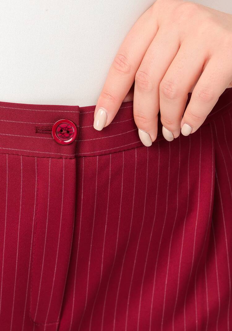 Брюки прямого кроя в полоску шир.  750, рис. 6