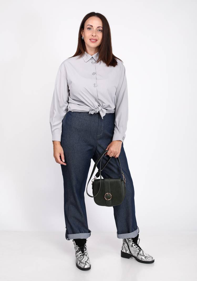 Блуза-рубашка с крупными пуговицами шир.  750, рис. 11