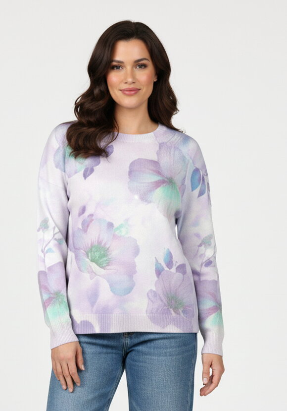 Блуза трикотажная с принтом в стразах шир.  580, рис. 4