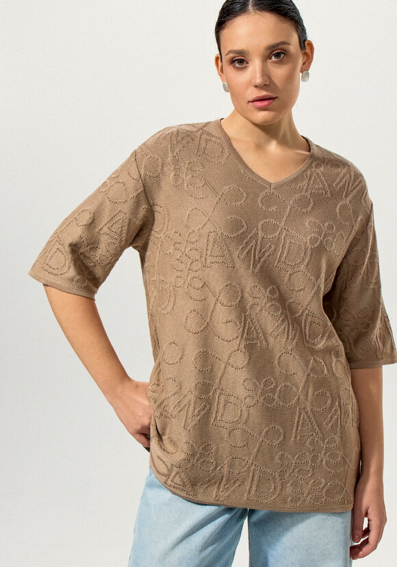 Туника с фактурным рисунком и рукавом 1/2 шир.  580, рис. 2