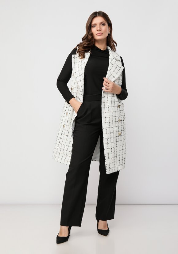 Платье -жилет с английским воротником шир.  580, рис. 12