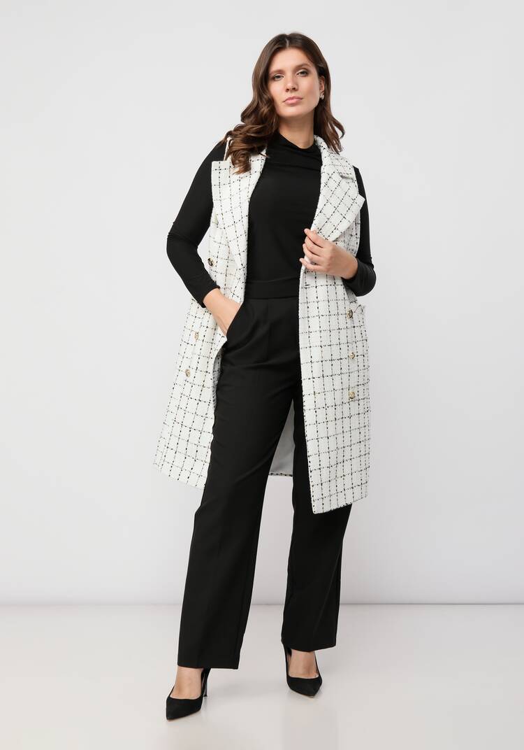 Платье -жилет с английским воротником шир.  750, рис. 12