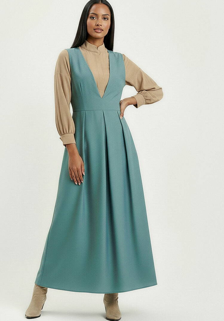 Сарафан с рюшей на спинке шир.  750, рис. 25