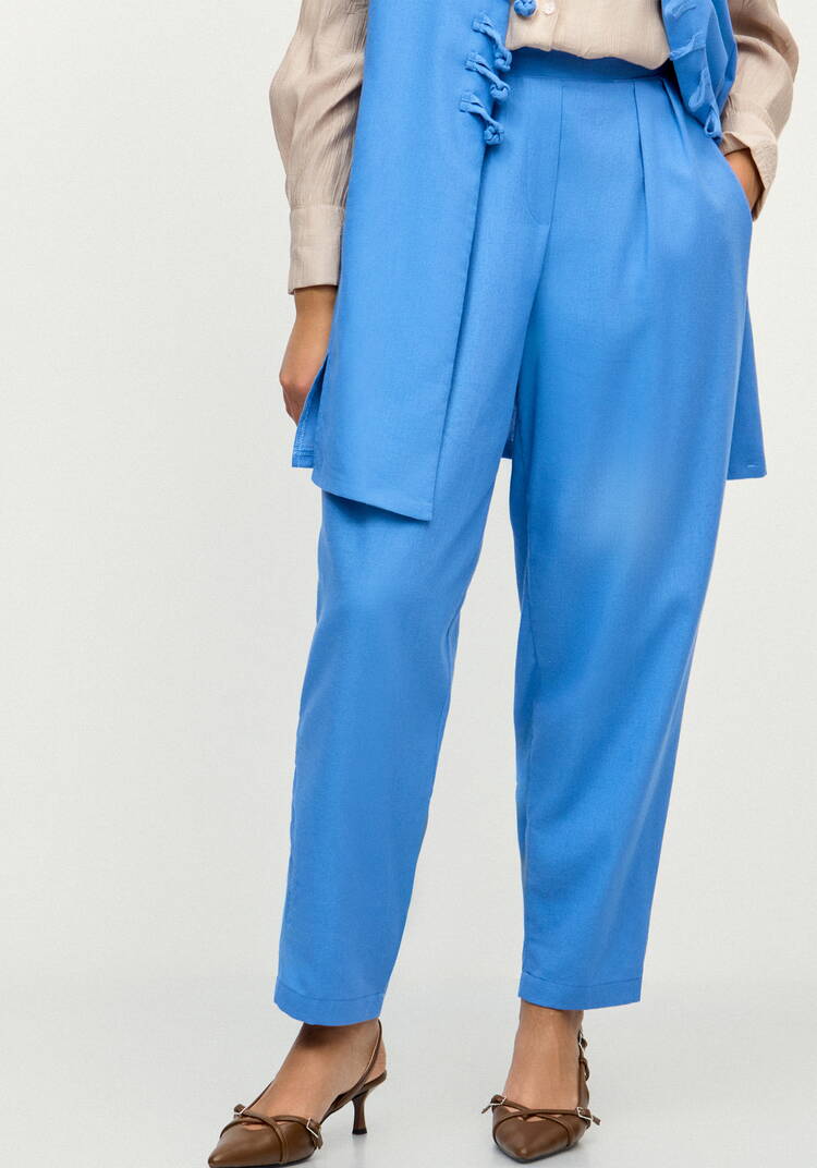 Брюки изо льна Литиция шир.  750, рис. 7