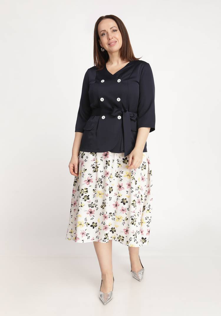 Костюм двойка: жакет и юбка шир.  750, рис. 25