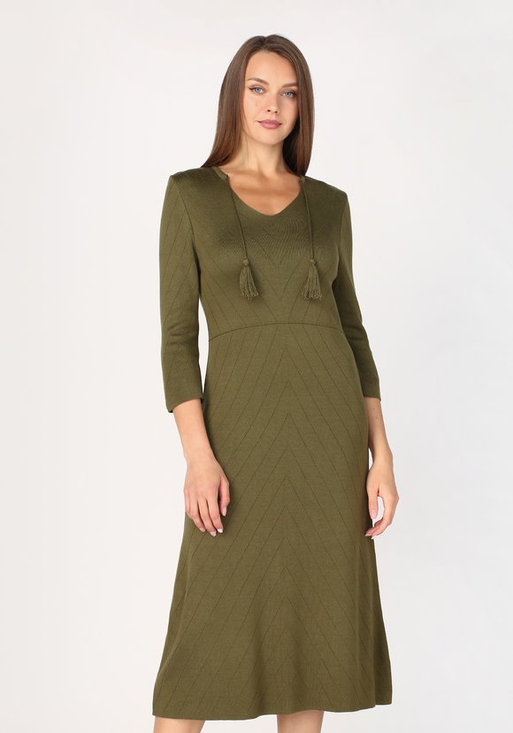 Платье с завязками по горловине шир.  580, рис. 1