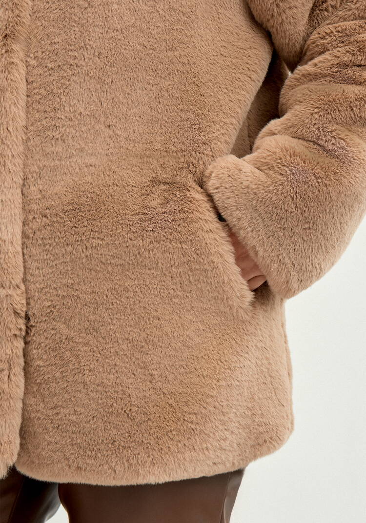 Шуба из эко меха Мишель шир.  750, рис. 23