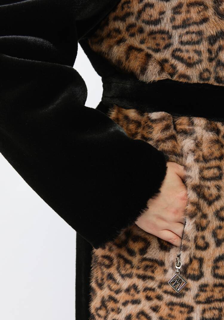 Двусторонняя искусственная шуба на поясе шир.  750, рис. 8