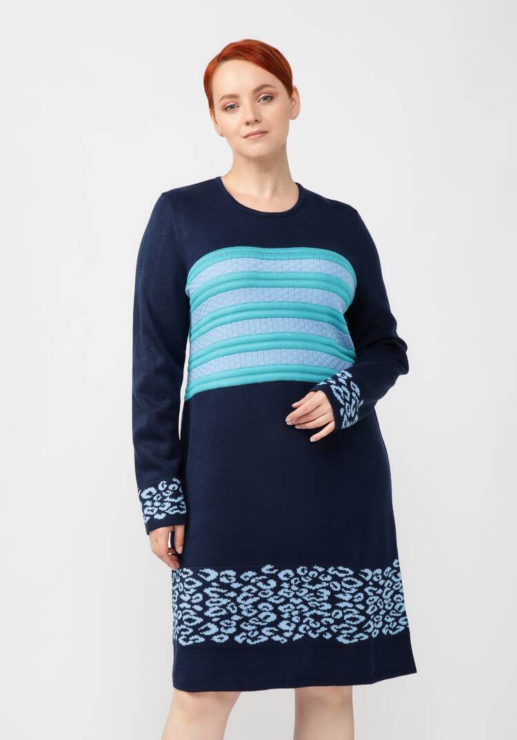 Платье с анималистичным принтом шир.  750, рис. 11