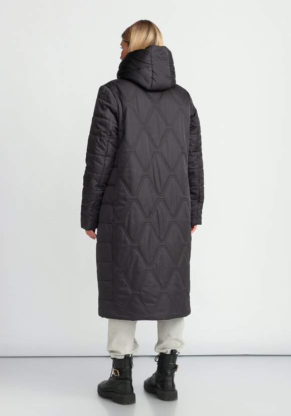 Удлиненное пальто с капюшоном шир.  580, рис. 10