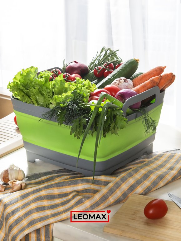 Складная корзина-раковина со сливом шир.  580, рис. 6