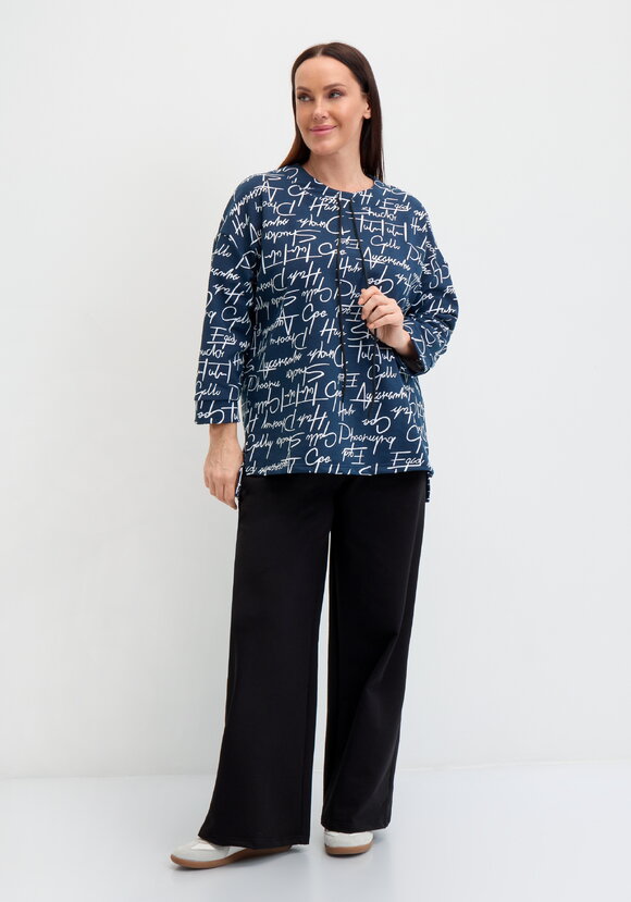 Свитшот с обтачкой на кулиске шир.  580, рис. 2