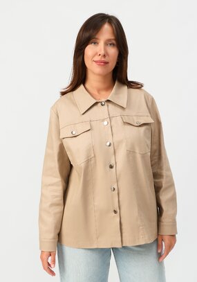 Джинсовая куртка на железных пуговицах