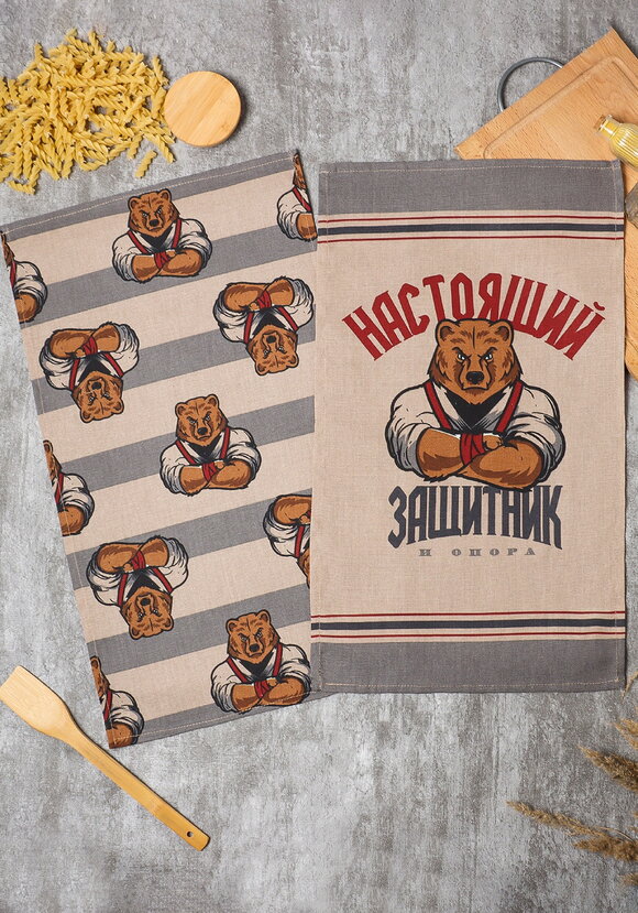 Полотенца из рогожки Главный на кухне, 8 шт шир.  580, рис. 14