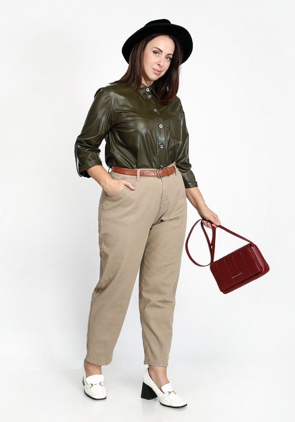 Рубашка из эко-кожи шир.  580, рис. 1