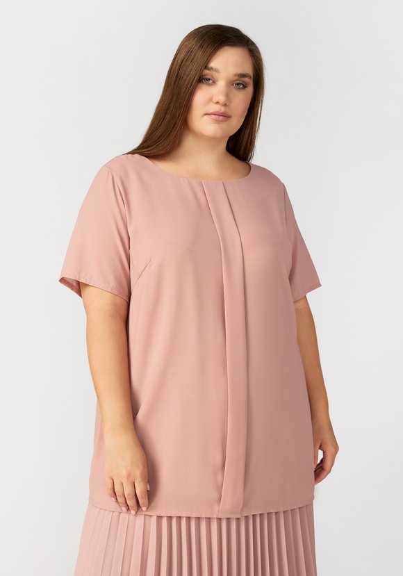 Блуза с вертикальной складкой шир.  580, рис. 8