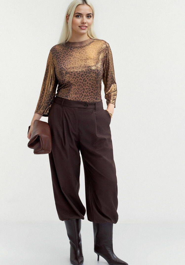 Блуза из ткани с голографическим принтом шир.  750, рис. 23