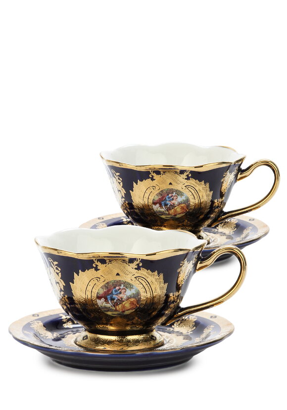 Чайная пара кобальт Мадонна, 2 шт. шир.  580, рис. 1