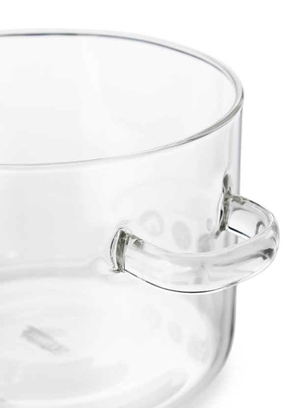 Стеклянная кастрюля с крышкой Даймонд шир.  580, рис. 2