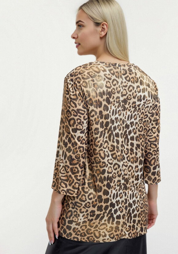 Блуза из ткани с голографическим принтом шир.  580, рис. 3