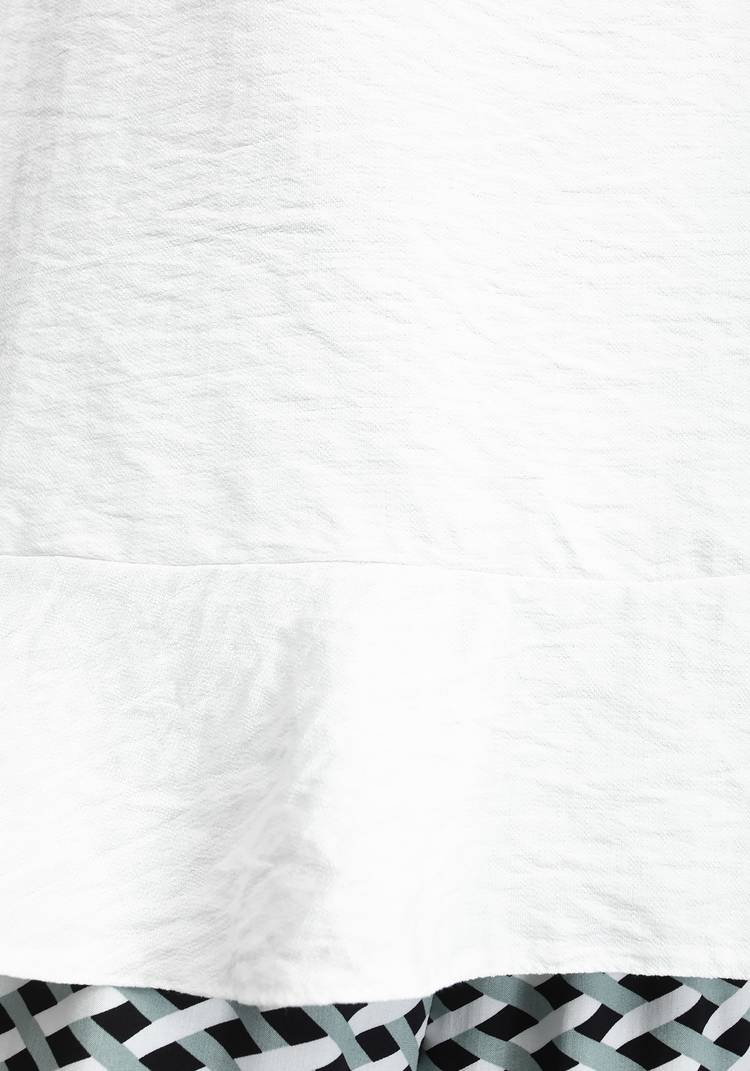 Топ-блуза с воланом по низу шир.  750, рис. 4