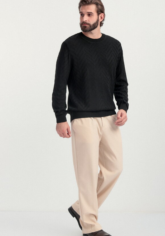 Джемпер с фактурным рисунком елочка шир.  580, рис. 10