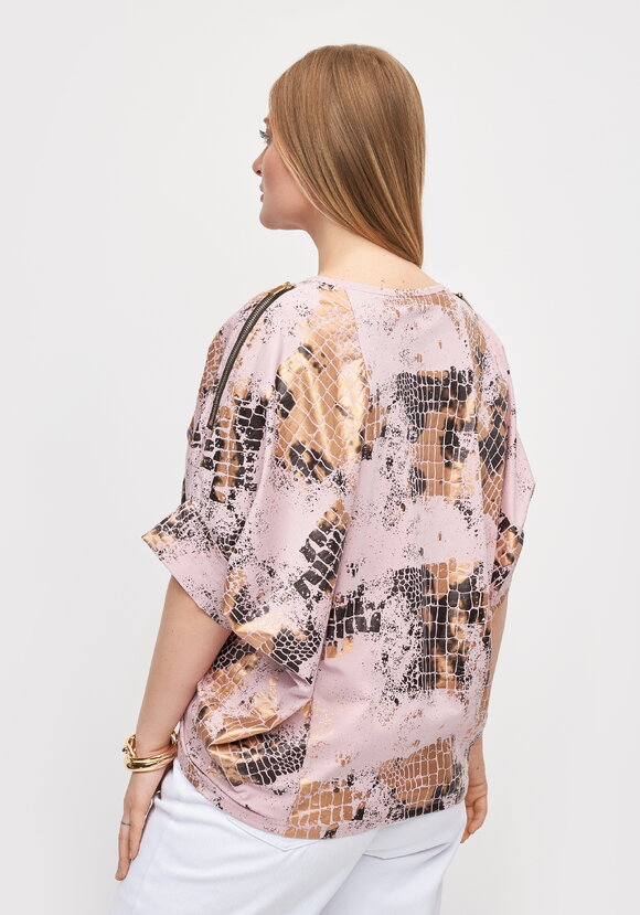 Блуза с блестящим принтом Эльвира шир.  580, рис. 9