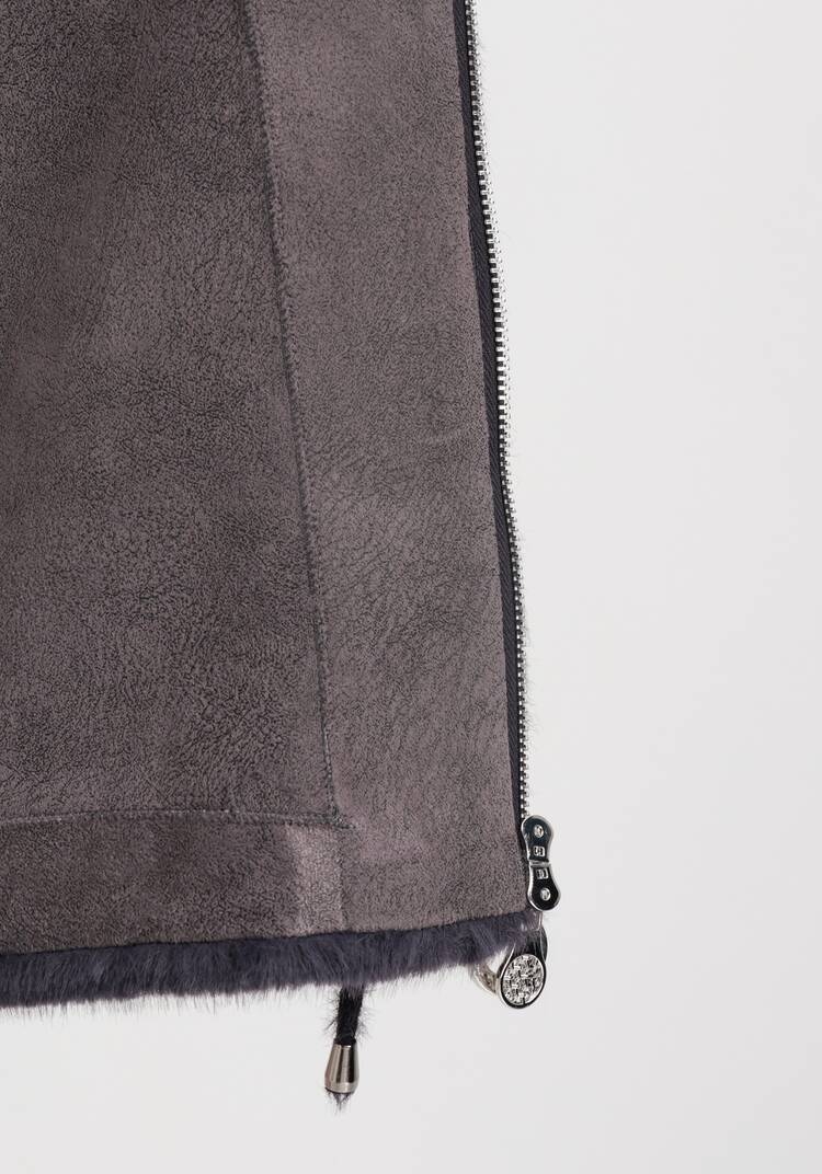 Пальто из экомеха шир.  750, рис. 20