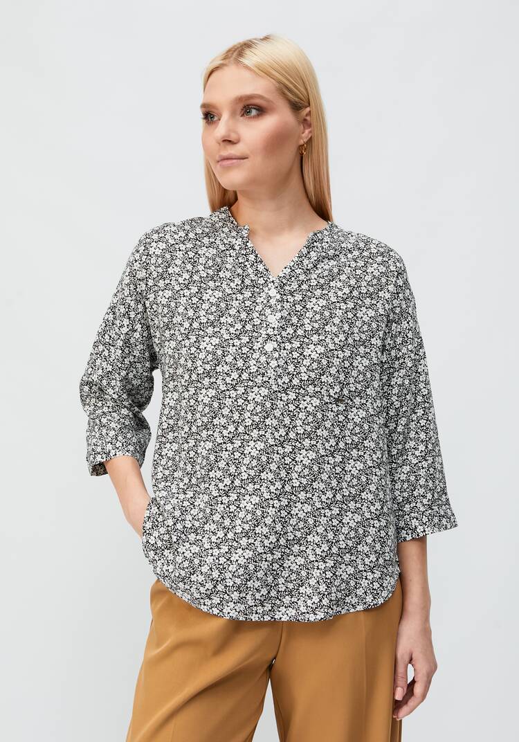 Рубашка с цветочным принтом Элен шир.  750, рис. 11