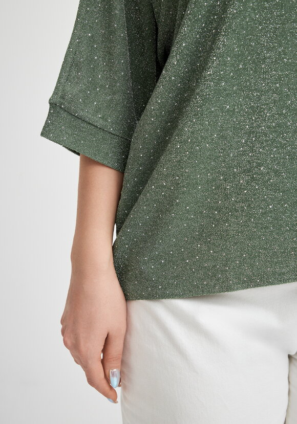 Джемпер с люрексом и стразами Серсея шир.  580, рис. 6