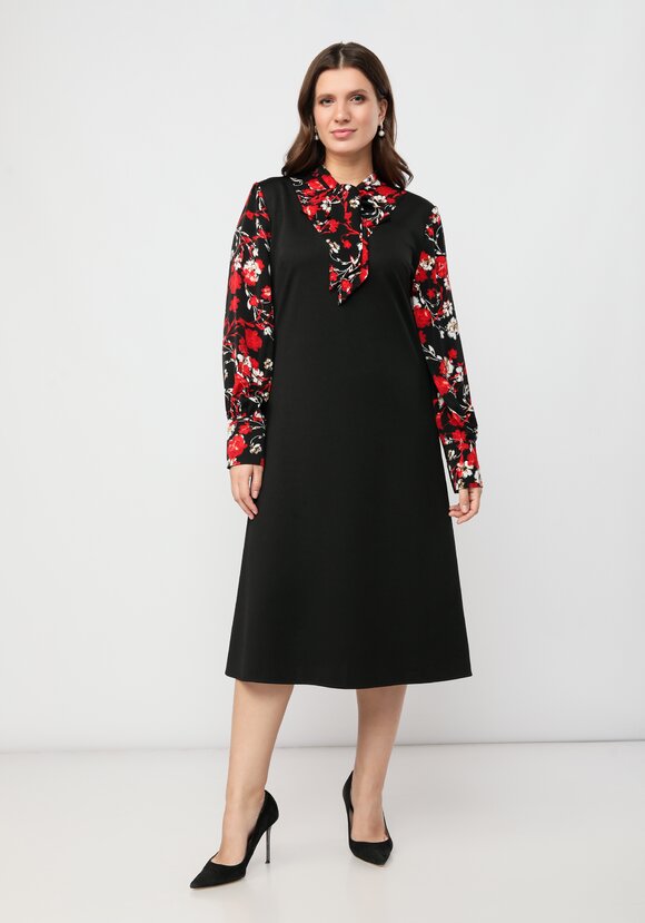 Платье с бантом Барбара шир.  580, рис. 4