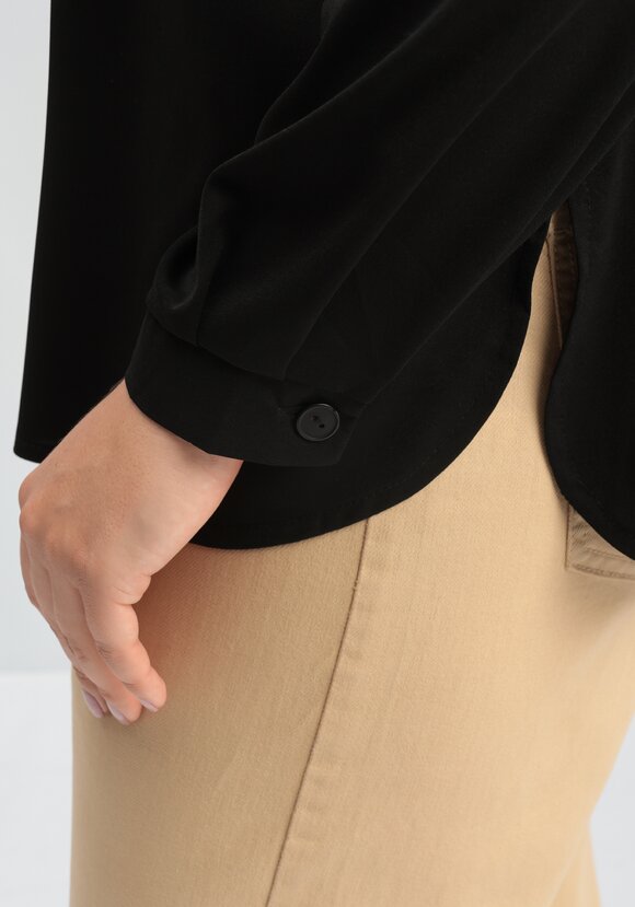 Блуза с принтом по воротнику и планке шир.  580, рис. 16